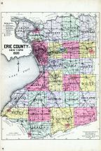 Erie County Map, Erie County 1909